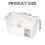 Transparent Stackable Storage Bins with Latching Lids and 3