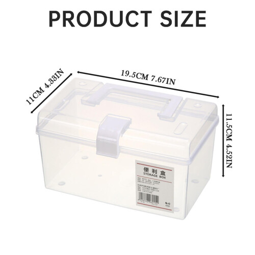 Transparent Stackable Storage Bins with Lids and Handles 2