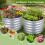 Costway 60 cm Round Raised Garden Bed Planter Box With Open-Ended Base 7