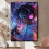 Poster artistico con ragazza dai dreadlocks e cuffie 4