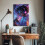 Poster artistico con ragazza dai dreadlocks e cuffie 5
