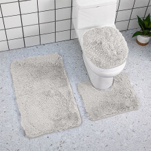 Juego de 3 alfombrillas de baño BVXEEP antideslizantes de secado rápido