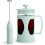 French Press en melkschuimer set – 4,5 kopjes, aqua 1