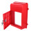 Afsluitbare plastic brievenbus voor wandmontage – rood 1