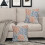 Fodere per cuscini in lino 45x45 cm, blu navy e arancione (2 pezzi) 3