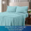 Queensize lakenset van geborsteld microvezel, 4-delig 4