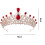 Metall-Tiara-Haarschmuck für Mädchen mit Strasssteinen, einteilig 2