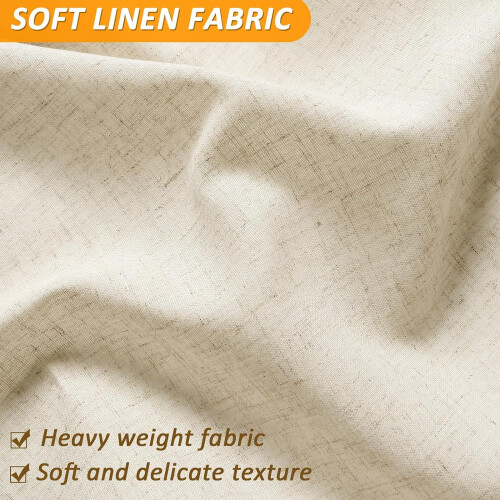 Cortina de chuveiro de linho azul escuro 72x72 polegadas 2