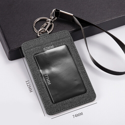 Kort Lanyard Aftagelig ID-Kortholder Black 1