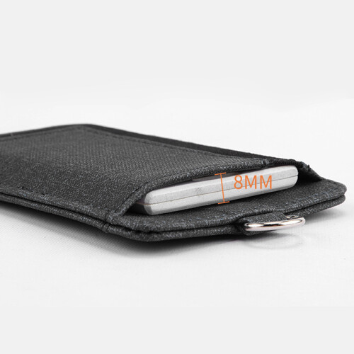 Kort Lanyard Aftagelig ID-Kortholder Black 2