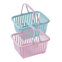 2pcs Plastic Baskets Multipurpose Storage Basket Shower Shampoo Basket Kitchen Storage Basket