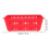 Storage Baskets Plastic Coin Storage Baskets Red 8Pcs 1