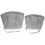 Plastic Laundry Basket for Storage Use with Handle 2Pcs Grey Clothes Laundry Hamper 1