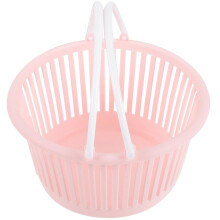 Storage Basket Cosmetic Organizer for Sundries 12Pcs Pink Plastic Holders