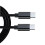 2 m USB-C-auf-C-Kabel, 2er-Pack Black 2