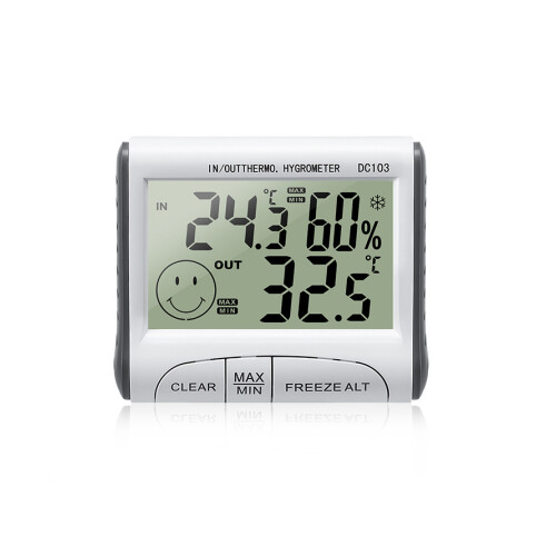 Digitales Thermometer-Hygrometer - Weiß 2