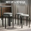Homcom HOMCOM Stackable Stools Modern Cushioned Set of 4 Grey 4