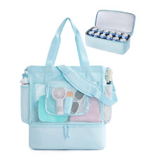 Waterproof Sandproof Beach Toted Bag Women's Beach Bag-Blue
