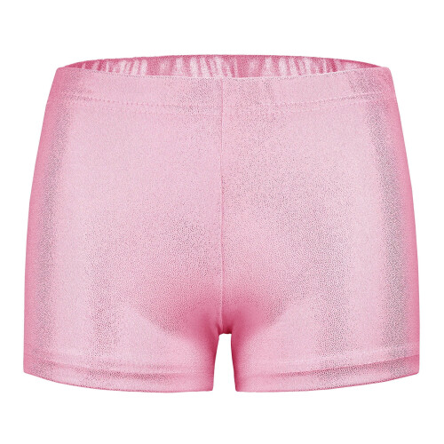 Glitterballetshorts til piger, lyserød, størrelse 6-7 år