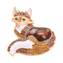 Elegant Enamel Animal Shaped Pin Brooch Including-brown