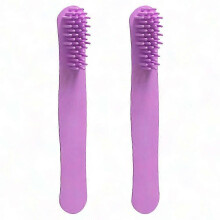 Peine desenredante de silicona compatible con cabello rizado para mujeres.