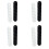 Rutschfeste Teppichgreifer - 2 mm dick, Schwarz, 4-teiliges Set 1