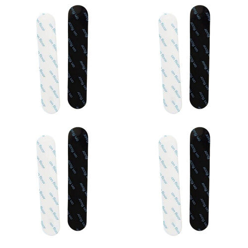 Rutschfeste Teppichgreifer - 2 mm dick, Schwarz, 4-teiliges Set