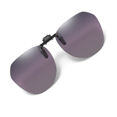 Polarized Clip-on Sunglasses with Case Purple