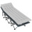 Outsunny Outsunny Camping Bed for Adults with Mattress Folding Cot Light Grey 9