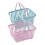 2pcs Plastic Baskets Multipurpose Storage Basket Shower Shampoo Basket Kitchen Storage Basket 1