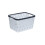 Rectangular Book Storage Basket Plastic PP Storage Basket Toy Box Storage Basket (White) 1