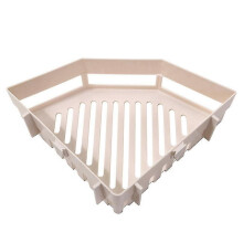 Traceless Plastic Bathroom Kitchen Storage Rack Organizer Shower Shelf