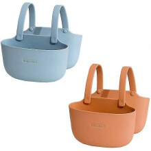 set of 2 sponge holder, sink drainer, sink rack, saddle caddy brush soap bathroom kitchen storage organizer plastic basket, kitchen sink storage drain