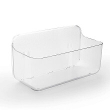 Shower Caddy, Shower Storage, Bathroom Organizer, No Drilling Wall Adhesive Storage for Bathroom, Kitchen, Clear Plastic