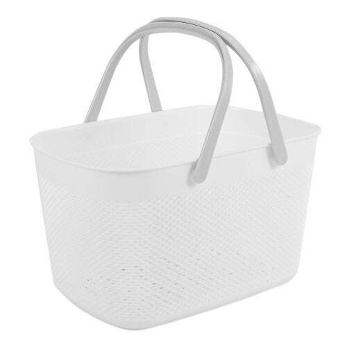 Plastic Hand Basket Bathroom Storage Baskets With Handle Household Storage Tools Capacity
