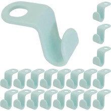 Clothes Hanger Connector Hooks, Blue Plastic Clothes-rack Hook Coat Hanger