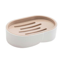 Bathroom soap storage rack, plastic drain soap box, soap holder, brown