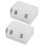 Plastic Wall Toothbrush Holder 2Pcs for Bathroom Hanging Storage 1