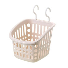 Plastic Hanging Shower Basket With Hook For Bathroom Kitchen Storage Holder Organizer Storage Box