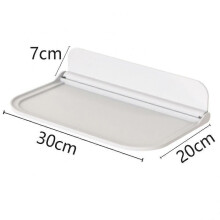 Bathroom Clothing Storage Foldable Without Holes Wall Mount Portable Bathroom Storage Storage Plastic Shelf Plastics