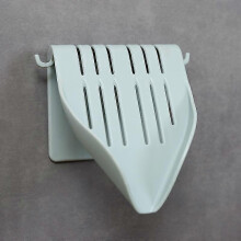 2pcs Blue Soap Dish Drain Soap Box Suction Cup Soap Holder Bathroom Storage Box Plastic Storage Box Tray Wall Hanging M