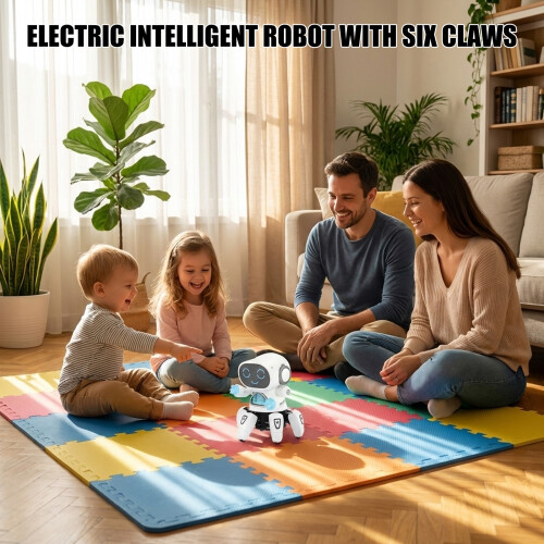 Programmable Six Claws Robot Enhancing Coordination And-White 2