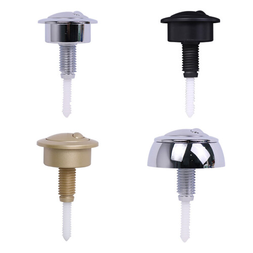 Water Saving Double Flush Button ABS-Electroplated silver 1