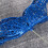 6 x Blue Plastic Christmas Tree Ornaments 8cm 3