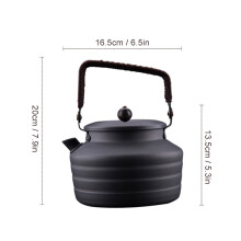 1,3 L Camping-Wasserkocher, 16,5 20 20 cm, eloxiert