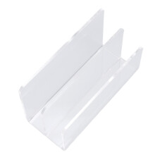 Durchsichtiger Postsortierer 2-Fächer 17,5x7,5x9,5 cm