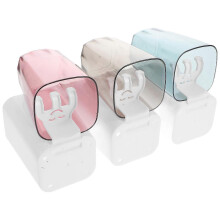 Toothbrush Rack for Bathroom Storage 2Sets Plastic White Holder