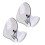 Grey Plastic Draining Soap Holder for Bathroom Storage 2Pcs 1