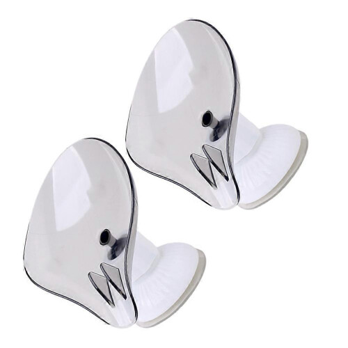 Grey Plastic Draining Soap Holder for Bathroom Storage 2Pcs