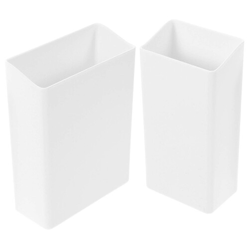 Immune Drilling 2Pcs Shower Razor Holder for Bathroom Storage White Plastic